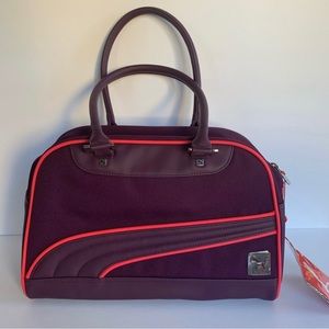 Puma Womens Mesh Shoulder Bag Plum Purple